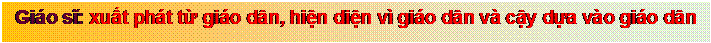 Text Box: Gi�o sĩ: xuất ph�t từ gi�o d�n, hiện diện v� gi�o d�n v� cậy dựa v�o gi�o d�n

